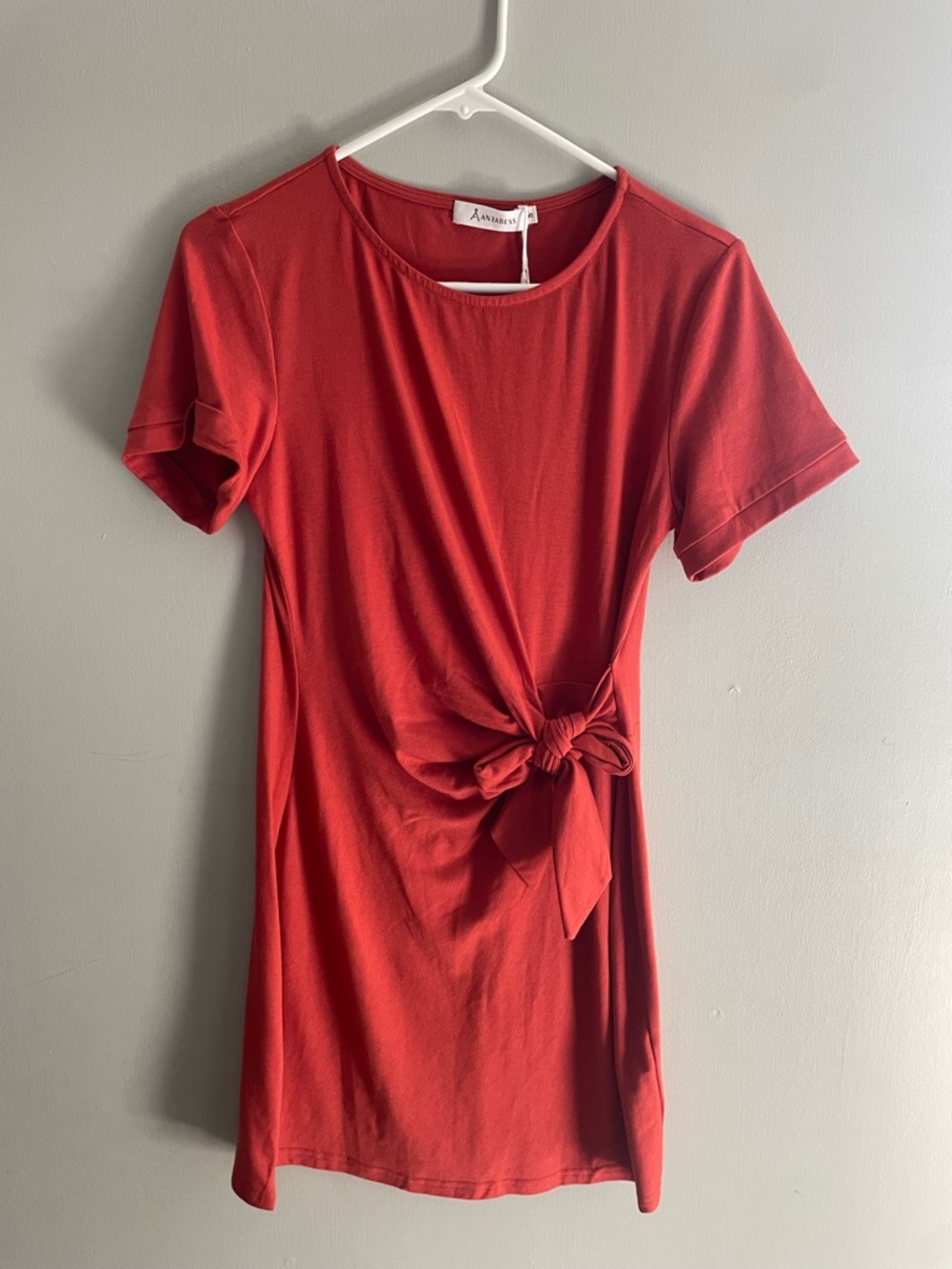 ❤️ ANRABESS Coral Side Tie Dress – Size Medium – NWT ❤️‎